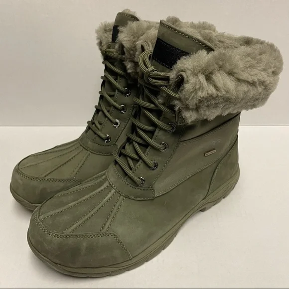 UGG Butte Mono Waterproof Boots in Moss Green s-l400.jpg main image 4